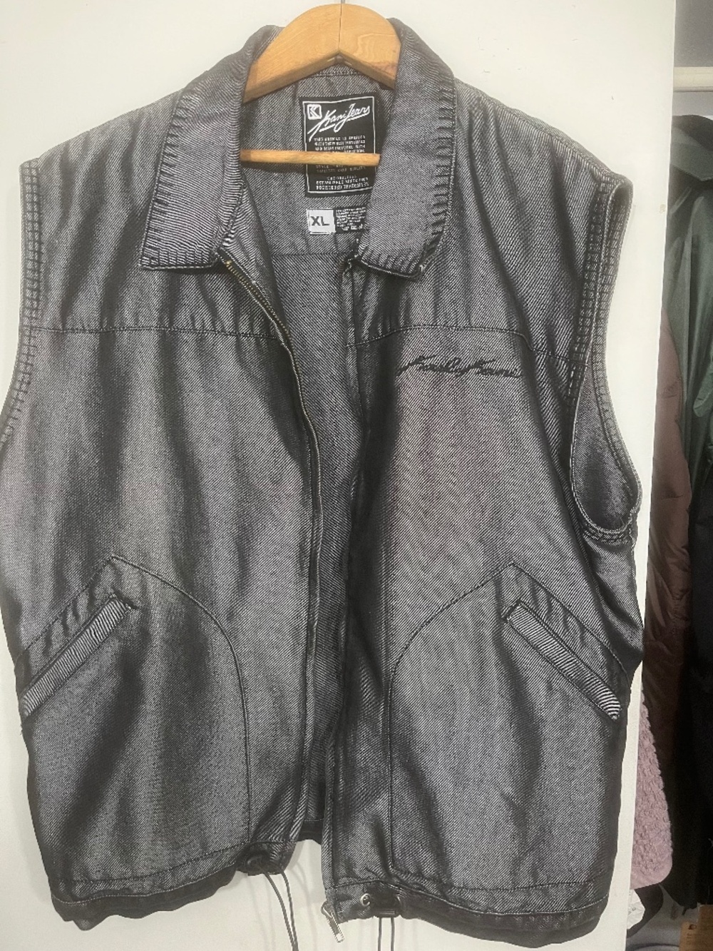 Vintage Karl Kani denim vest size xl